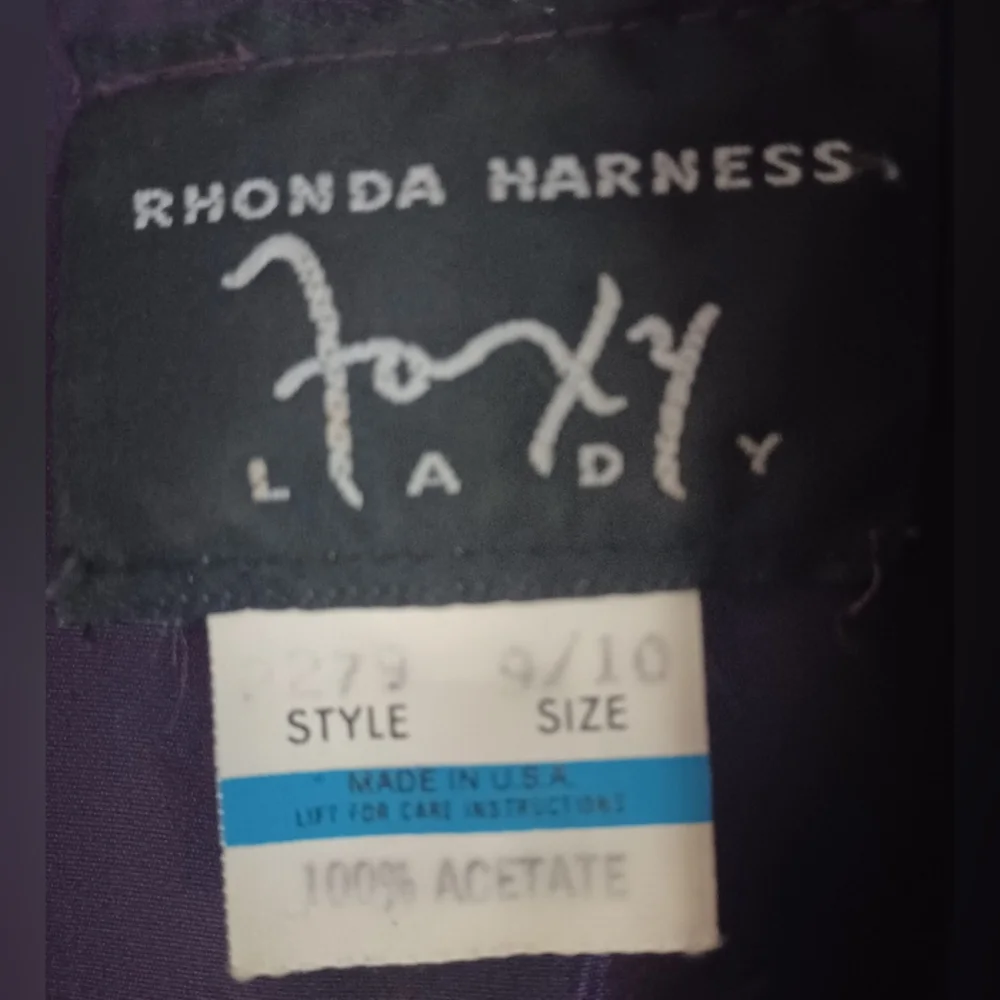 Vintage  1980s Coat, by FOXY LADY . Size 9/10, Purple iridescent Taffeta - Picture 4 of 4